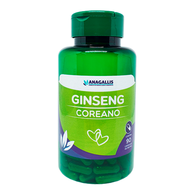 Ginseng Coreano Mg C Psulas Farm Cia Anagallis