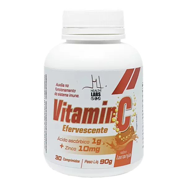 Vitamin C + Zinco 30 comprimidos efervescentes Health Labs