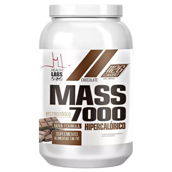 Mass 7000 Hipercalórico Chocolate 1,4kg Health Labs