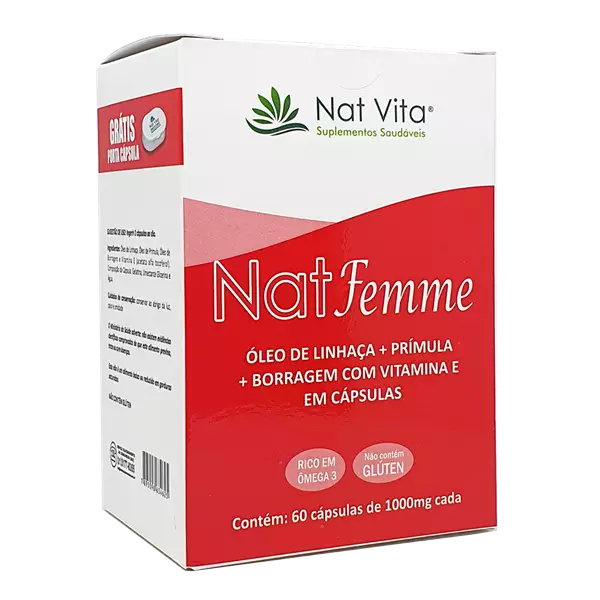 Nat Femme 100mg 60 Cápsulas Nat Vita 