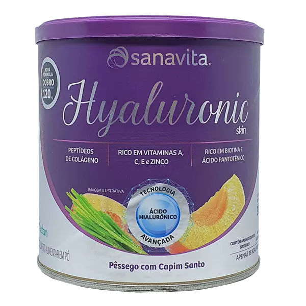 Hyaluronic Skin Pêssego e Capim Santo 300g Sanavita